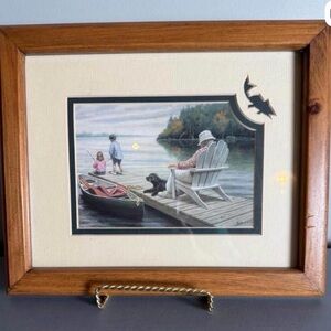 framed art print titled "Watchful Eye" by artist Mary G. Smith.